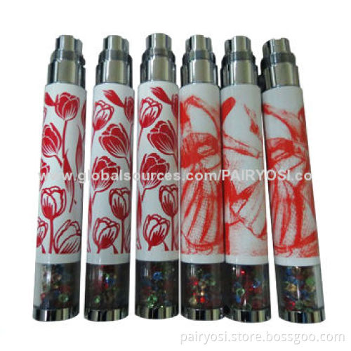 eGo diamond battery, LED light changes with each puff with 5 clicks on/off protection